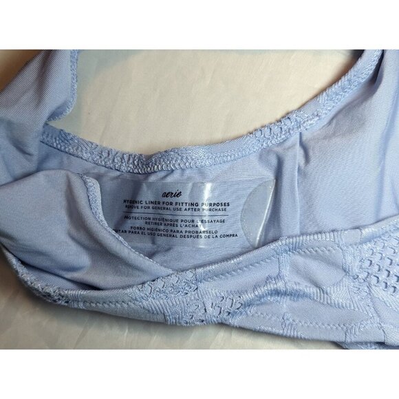 Aerie Women’s Size Large Textured Bikini Swim Bottom Monaco Blue NWT (1127) - Picture 7 of 12